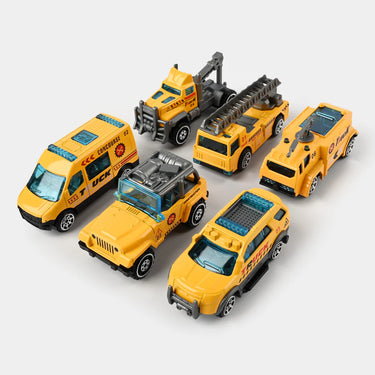 DIE CAST METAL VEHICLE - 6PCS SET